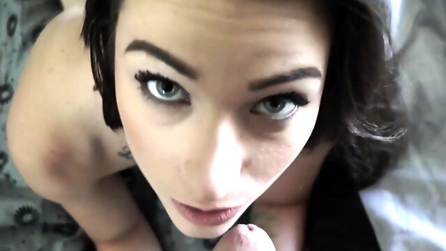 Inked slutty stepdaughter POV banged