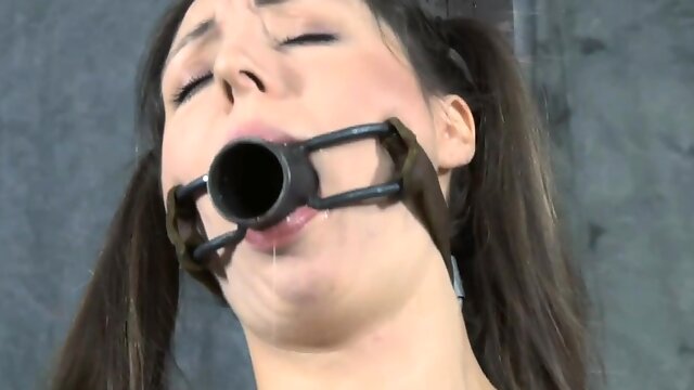 Fresh floozy is masturbating after dinner