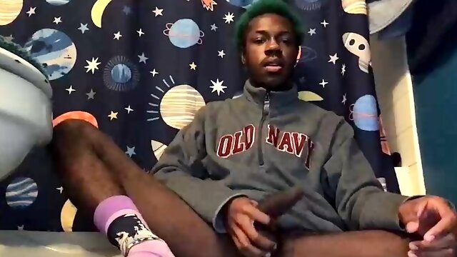 Solo Black Gay Masturbation Jerk Off