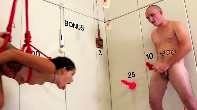 Degraded teen throat fuck