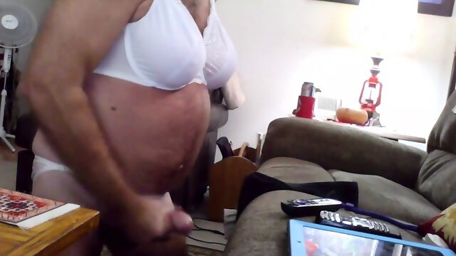 White Bra and Panty Orgasm