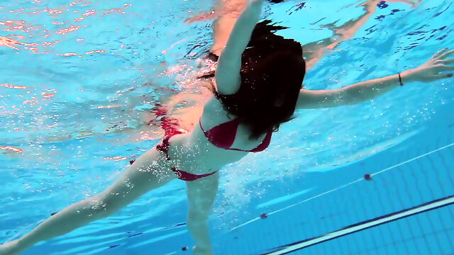 Hot tits Katy Soroka brunette teen underwater naked