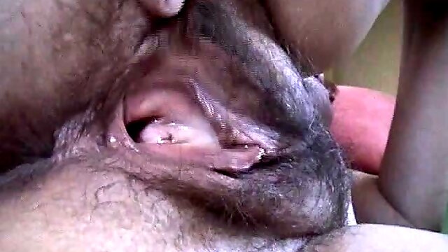 Hairy BBW close up masturbation