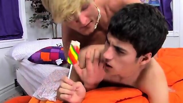 Old vintage gay porn Lucas gets caught playing with legos by