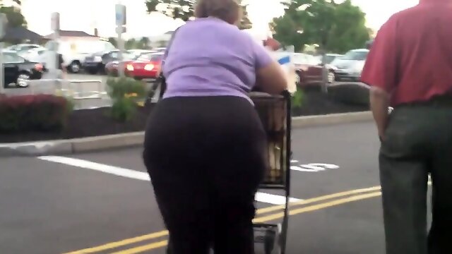 Grandma With A Big Butt At The Store