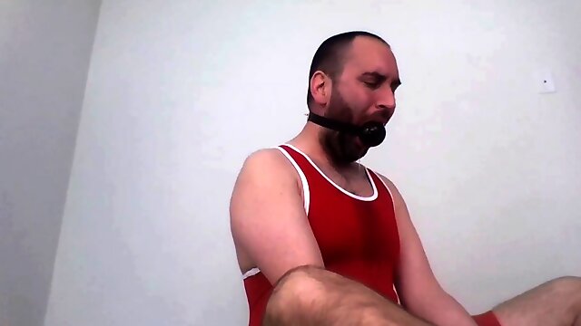 Ballgagged Wrestler