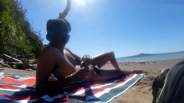 Jerking Off On A Nude Beach With Poppers
