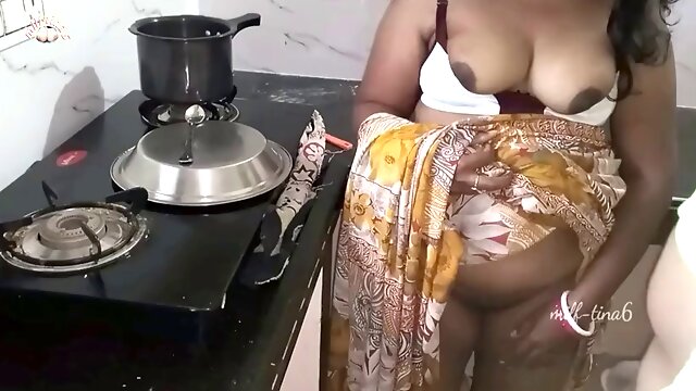 Devar bhabhi doggy style hardcore fuck in the kitchen with dirty talk in hindi.bhabi ko devar ne mein choda