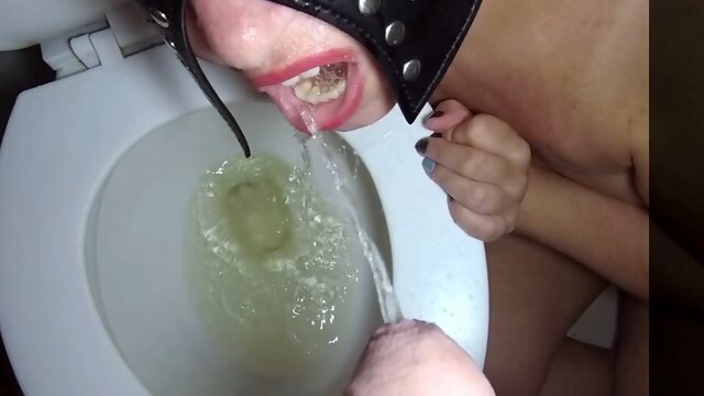 Piss In Mouth Slave, Toilet Pov