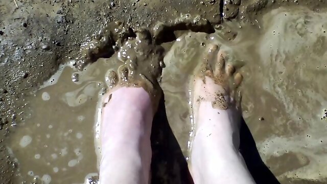 Do You Like My Cute Little Feet In The Mud?
