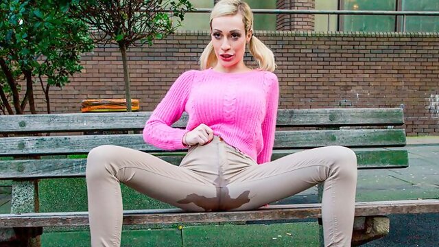 Chessie Kay is not playing around while flashing for the cam