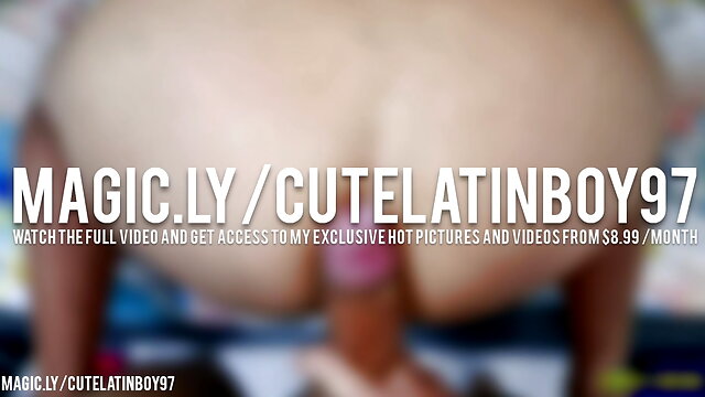 Camilo Brown Fucking Tian Pineda's rounded ass in doggy until he cums over his hole