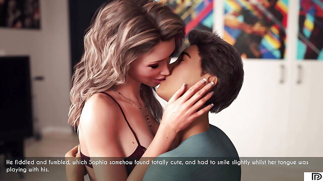 3d Mom, 3d Animation, Kissing
