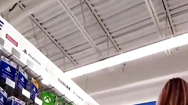 Me In My Short White Mini Skirt & Asian Ass Flashing In A Mall & Walmart