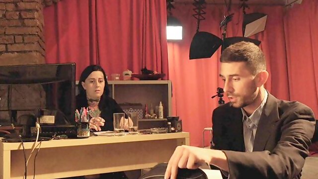 An awesome big boobs brunette Nicky Ink fucked in the doggy style