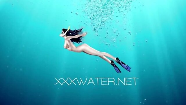 Witching Minnie Manga - hd video - Underwater Show