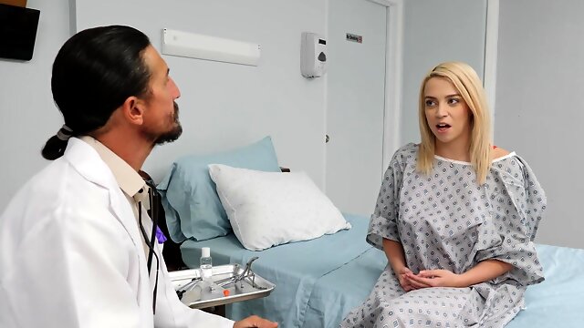 Incredible anal exam for gorgeous blonde patient Madison Summers