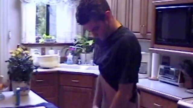 Ric brings a porn magazine, some lube, and a towel, so he can snatch one out. After pulling out his hard cock and flipping through the womens magazines, Ric lets a hand touch him.