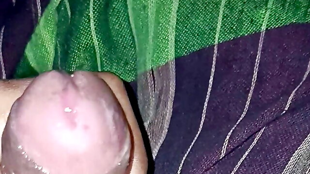 Desi black cock release white creamy Cum