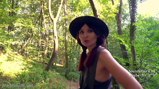 In Transparent Panties In The Forest With Jeny Smith