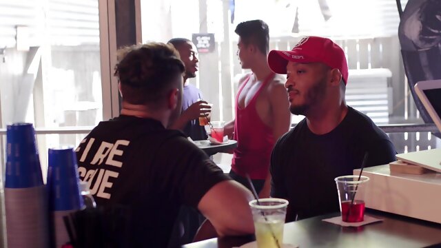 Gay firefighters fuck in the club