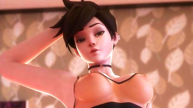 Tracer (Overwatch) - 3d hentai, anime, 3d porn comics, sex animation, rule 34, 60 fps, 120 fps