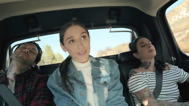 Michael Vegas bangs seductive brunette babe Abella Danger in the forest