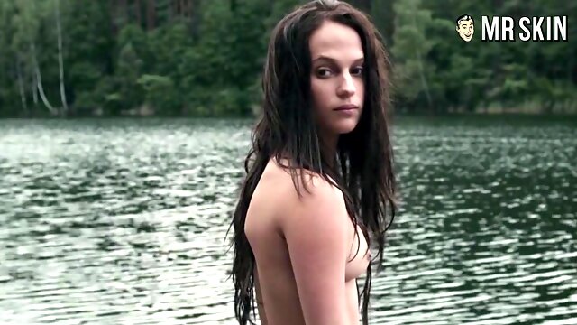 Completely naked Alicia Vikander compilation