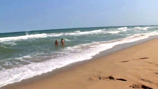 Lesbian Beach Play