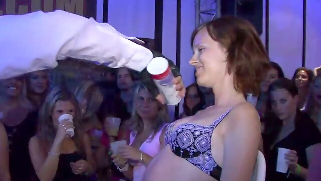 Strip tease show in a club