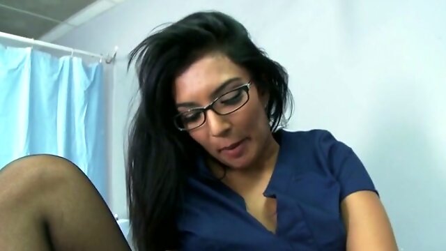 Slutty patient sucks doctors dick right in a hospital