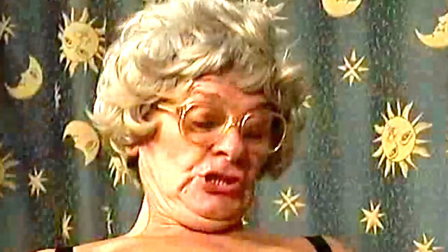 Grey-haired granny Diane rides on a hard cock