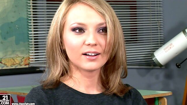 Cute blonde chick Nataly Von tells how she fucked last time