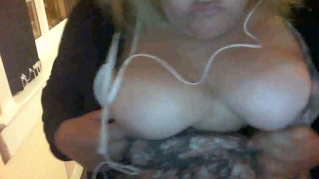 Ugly big boobed whore showing her bust on webcam session