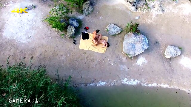 These two were enjoying themselves on the nude beach