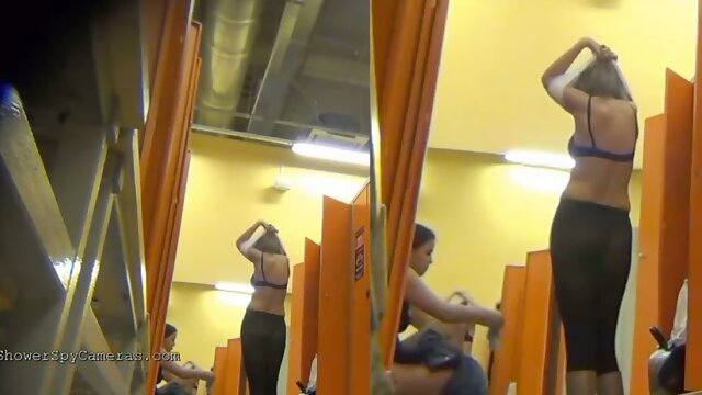 Nice spy video of hot chick getting naked in the locker room