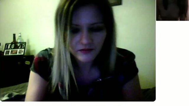 Just a hot blonde teen with me on chatroulette vid