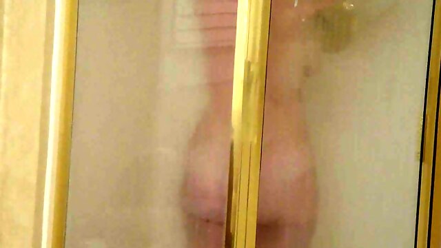 Shower time of my full figured BBW wife in hidden cam