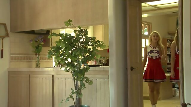 Awesome light haired cheerleader Kenna James is actually ready for eating cunt