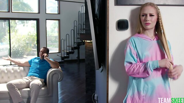 Sexually aggressive stepdaughter plans on fucking her stepdad