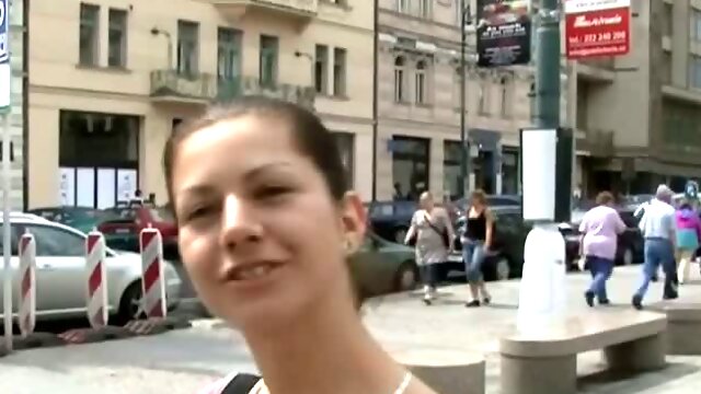 Dude picked up naughty Czech chick and masturbates her pussy in a public toilet