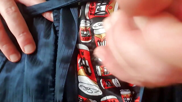 Master Ramon jerks off in sexy satin shorts, lick it clean!