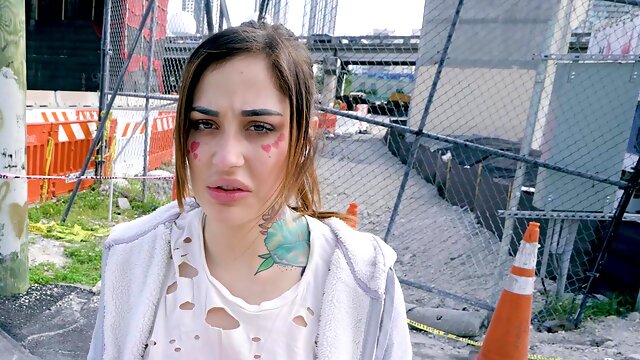 Dude with a large shaft fucks shaved pussy of hot Chanel Brooks