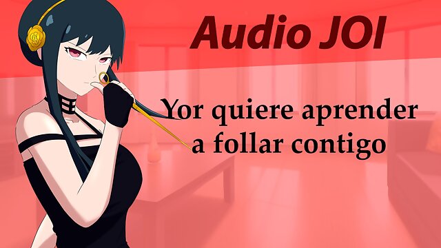 Spanish Audio JOI hentai, Yor quiere practicar sexo contigo.