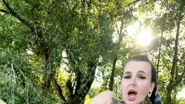 Outdoor Solo Masturbation