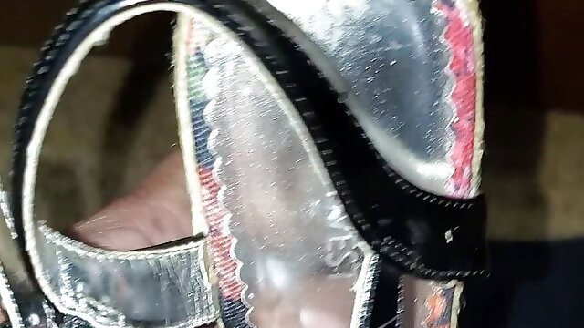 Beautiful wedge heels i saw at my friend house which belong to her  daughter 