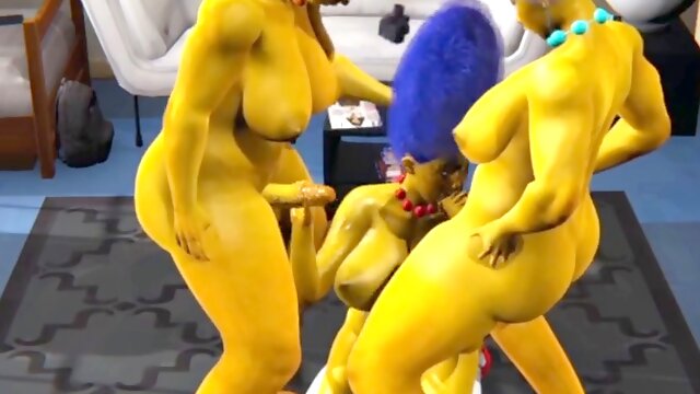 Marge simpson is nailed by her