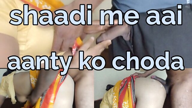 Shaddi me aai Aanty ko ghodi bana kar choda hindi language me bhabhi ko pichhe se doggy position me choda hindi audio mo