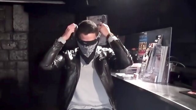 IR caged stud fucks black ass after getting sucked