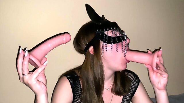 Even Dildos Cum When I Suck Them